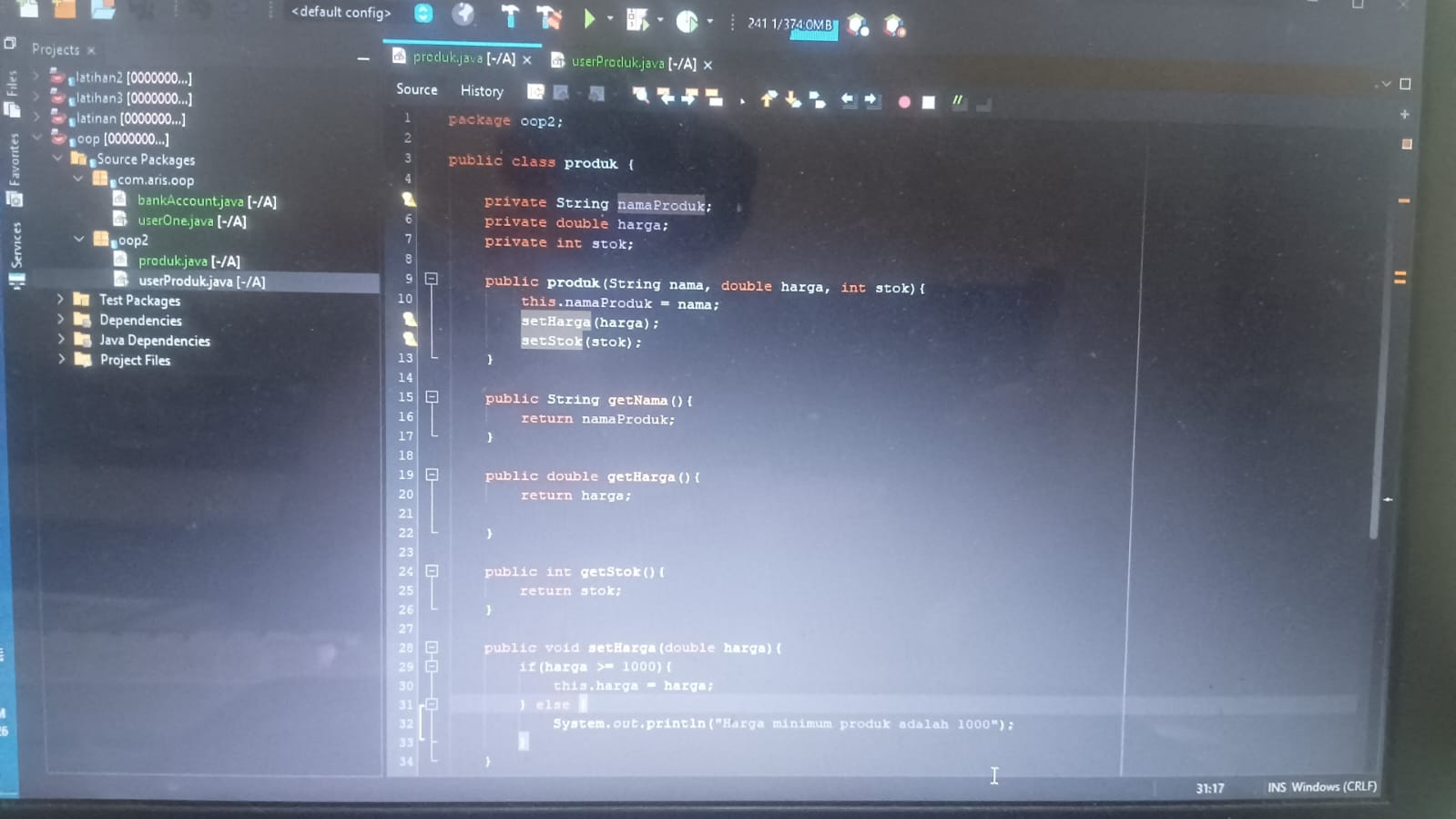 Project OOP Java